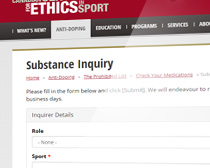 Substance Enquiry Form
