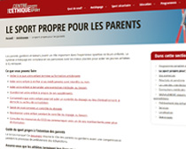 Le sport propre pour les parents